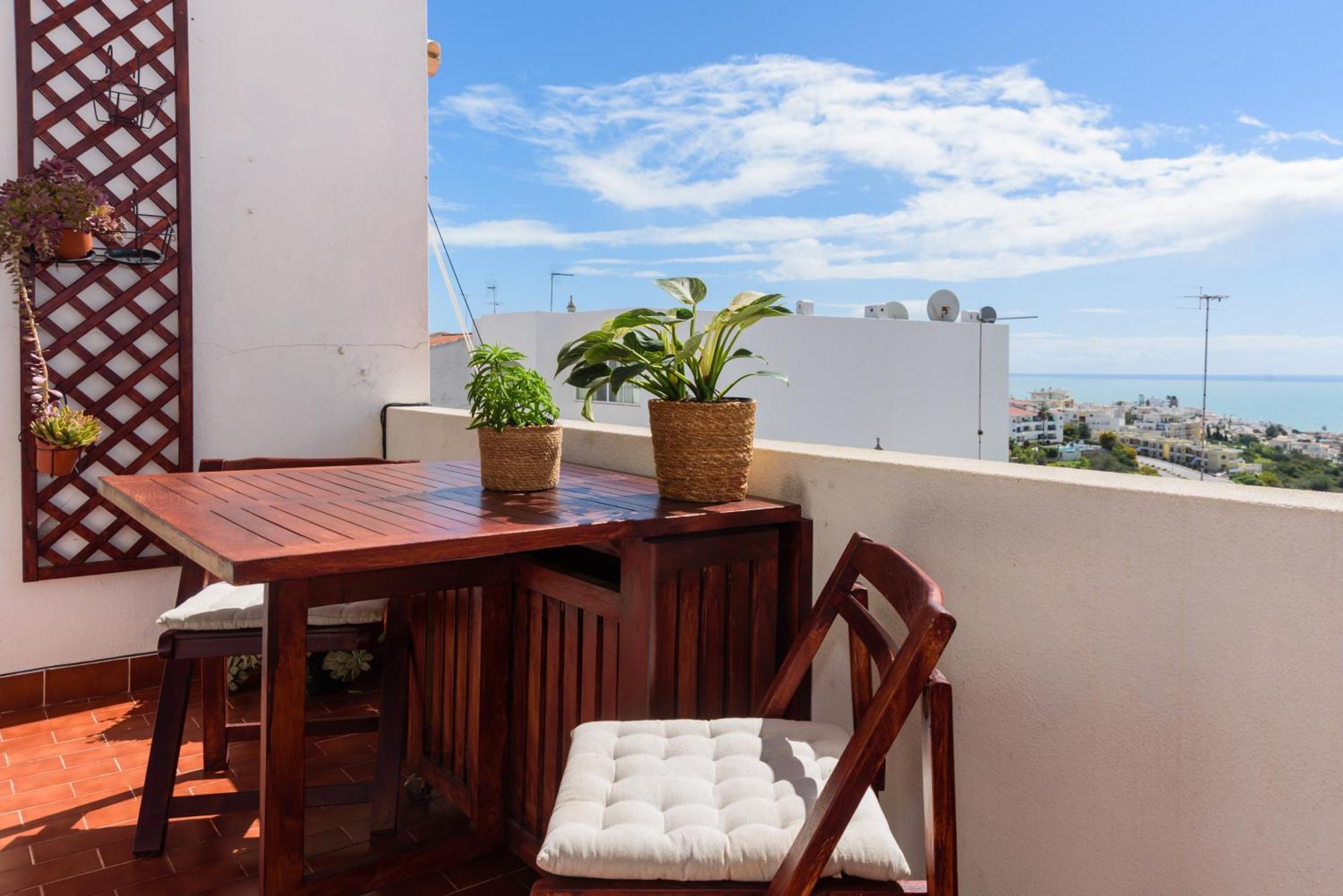 Hillside Studio With Sea View & Fibre Internet Albufeira Exterior photo
